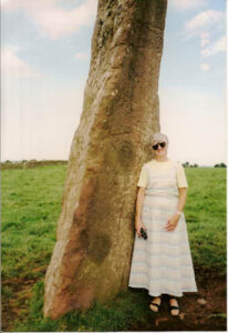 Janet Bord at Long Meg