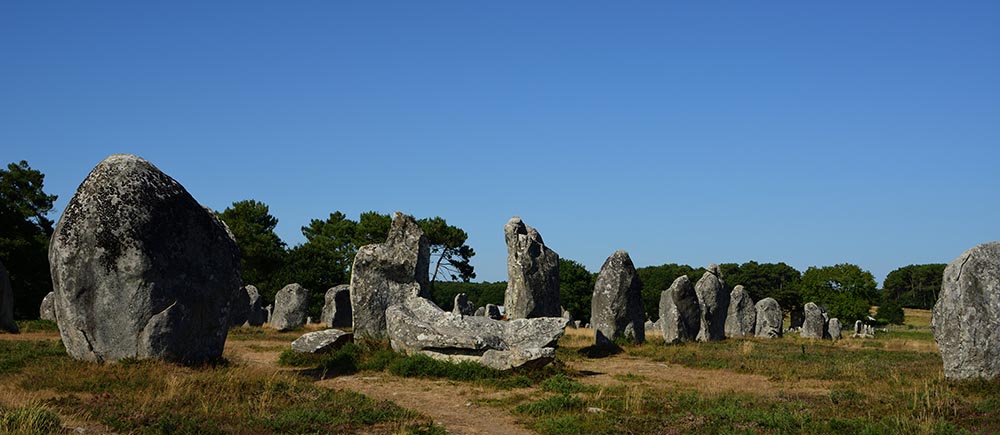 Standing stones in Carnac, Brittany, France
